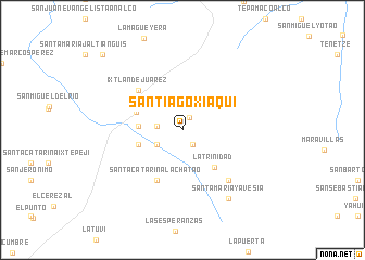 map of Santiago Xiaquí