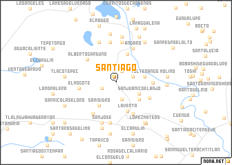 map of Santiago