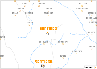 map of Santiago