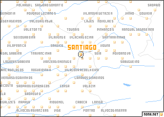 map of Santiago