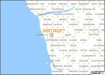 map of Santiago