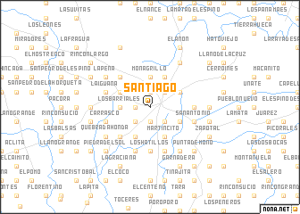 map of Santiago