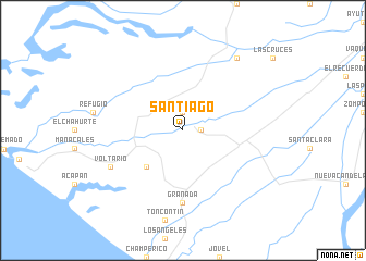 map of Santiago