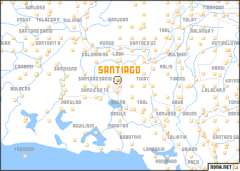 map of Santiago