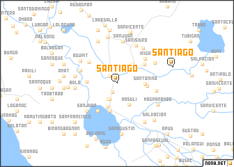 map of Santiago