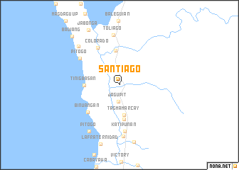 map of Santiago