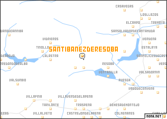 map of Santibáñez de Resoba