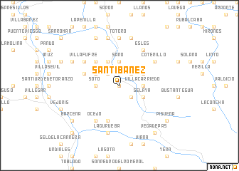 map of Santibáñez