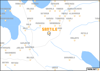 map of Santile