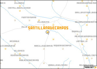 map of Santillana de Campos