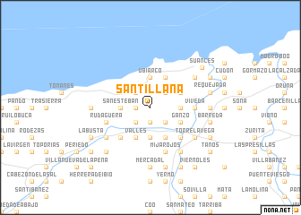 map of Santillana