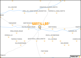 map of Santillán