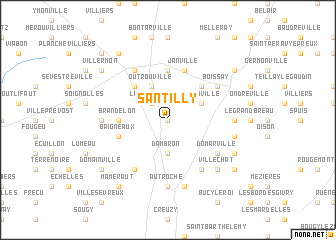 map of Santilly