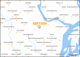 map of Santirām