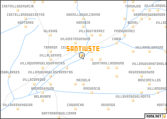 map of Santiuste