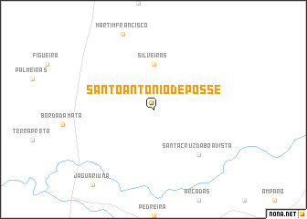 map of Santo Antônio de Posse