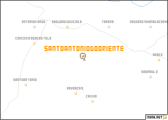 map of Santo Antônio do Oriente