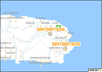 map of Santo António