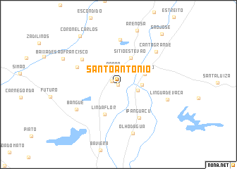 map of Santo Antônio