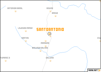 map of Santo Antônio