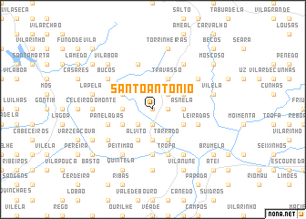 map of Santo António
