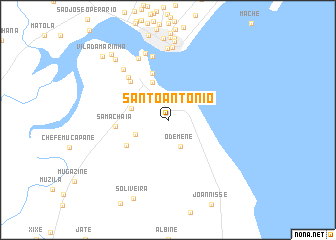 map of Santo Antônio