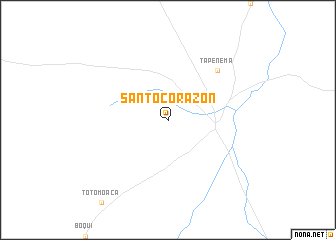 map of Santo Corazón