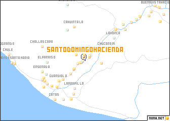 map of Santo Domingo Hacienda