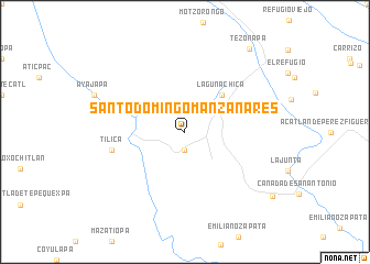 map of Santo Domingo Manzanares