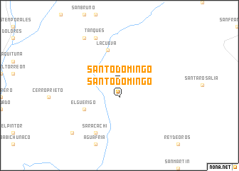 map of Santo Domingo