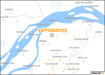 map of Santo Domingo