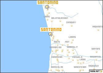 map of Santo Niño