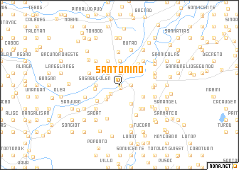 map of Santo Niño