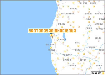 map of Santo Rosario Hacienda