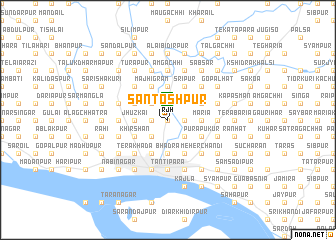 map of Santoshpur