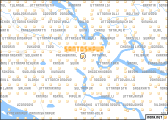 map of Santoshpur
