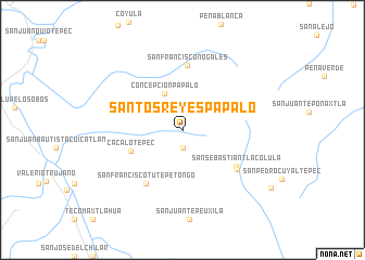 map of Santos Reyes Pápalo