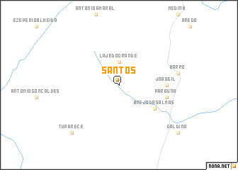 map of Santos