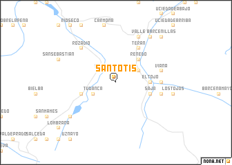 map of Santotís