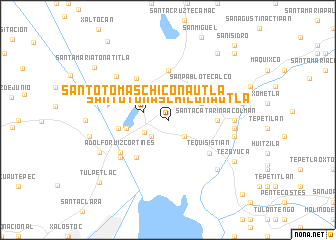 map of Santo Tomás Chiconautla