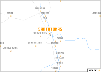 map of Santo Tomás