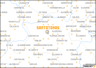 map of Santo Tomás