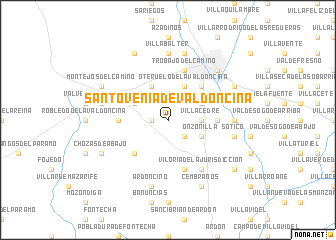 map of Santovenia de Valdoncina