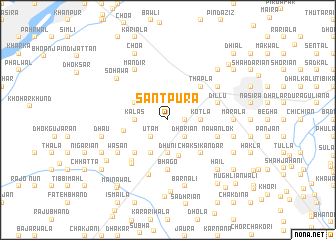 map of Santpura