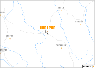 map of Sāntpur