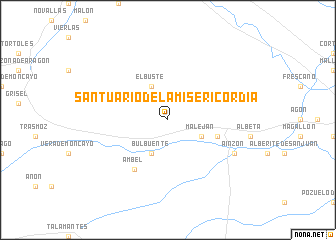 map of Santuario de la Misericordia