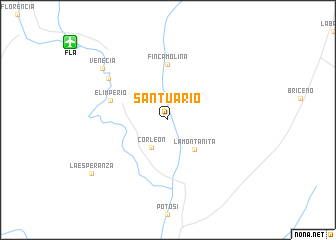 map of Santuario