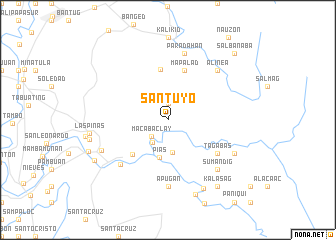 map of Santuyo
