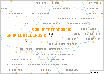 map of San Vicente de Pusir