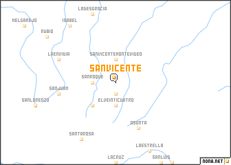 map of San Vicente